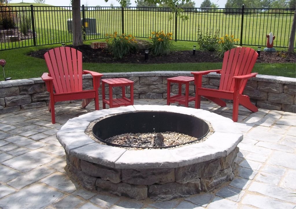 Concrete Fire Pit Kits Diy Natural, Pictures Of Outdoor Stone Fire Pits